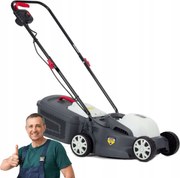 Ľahká Elektrická Kosačka Nac Malá 32 CM 27 L 1200 W Zadné Vyhadzovanie A Vyhadzovanie Do Koša