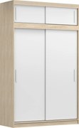 Šatníková skriňa VICTOR III 150 - dub sonoma/biela (viac variant)