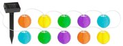 LED Solárna reťaz 10xLED/1,2V 3,7m IP44 multicolor