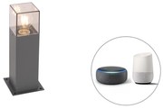Inteligentná priemyselná vonkajšia stojaca lampa antracit 30 cm vrátane Wifi P45 - Denmark