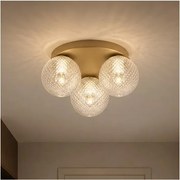 BRILAGI - Stropné svietidlo STELLA 3xE27/60W/230V, priemer 35 cm, béžové/zlaté
