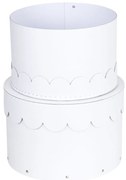 Biele kartónové úložné boxy v súprave 2 ks s vekom ø 26x17,5 cm Wilma Paper Laminate – Bigso