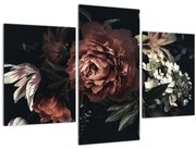 Obraz - Temné kvety (90x60 cm)