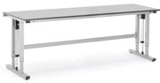 Elektricky nastaviteľný dielenský stôl MOTION, nosnosť 300 kg, 2500x800 mm