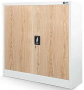 Kancelárska skriňa Beata kovová biela/sonoma