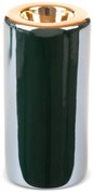 KERAMICKÝ SVIETNIK AMORA 7X15 CM TMAVOZELENÁ