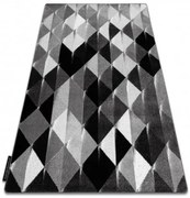 Koberec INTERO PLATIN 3D Trojuholníky sivý