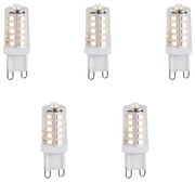 Sada 5 stmievateľných LED žiaroviek G9 1,2 W 100 lm 2700 K