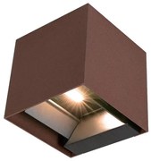 LED Solárne nástenné svietidlo so senzorom LED/9W/3,7V IP65 4000K 2600 mAh hnedá