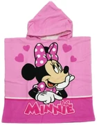 Kúpacie pončo - osuška s kapucňou Minnie Mouse - Disney - vyrobené z mikrovlákna - 100 x 50 cm