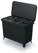 Odpadkový kôš SYSTEMA na triedený odpad 3 x 10 l, čierna
