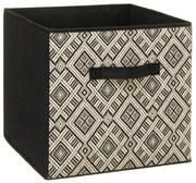 Úložný box Ethnique, 31x31x31 cm, čierna