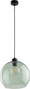 Závesný luster CUBUS 1xE27/15W/230V čierna/dymová zelená