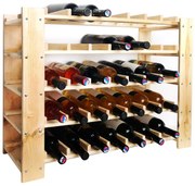 Drevený regál na víno Legend Open pre 35 fliaš