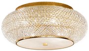 Ideal Lux - Krištáľové stropné svietidlo PASHA 10xE14/40W/230V pr. 55 cm zlatá