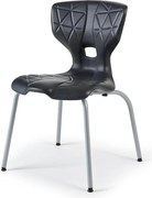 Školská stolička ALDA I, výška 460 mm, antracit