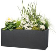 Scheurich Dlhý kvetináč Cube Box (žula/čierna, 60 cm) (100349940)