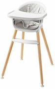 2Kids Toys Jedálenská stolička, sivá