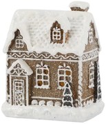 Perníková chalúpka so svetielkami Gingerbread Noël LED - 8*6*10 cm