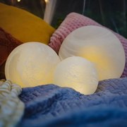 SIRIUS Svetelná guľa Odina, biela, matná, 25 cm