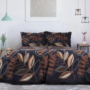 Flanelové posteľné obliečky NOČNÉ LISTY