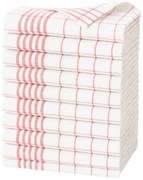 ARÔME HOME Kuchynská utierka červená, 50 x 70 cm, súprava 10 ks