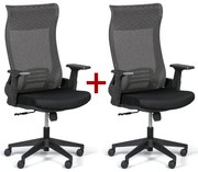 Kancelárska stolička HARPER 1+1 ZADARMO, sivá