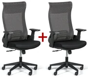 Kancelárska stolička HARPER 1+1 ZADARMO, sivá
