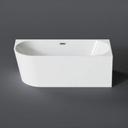 CORNER polo-voľne stojaca vaňa do rohu, pravá, biela, 150x75x58 cm