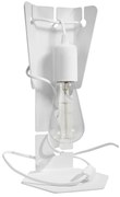 Stolná lampa Arby, biele telo svietidla