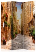 Artgeist Paraván - Colourful Street in Tuscany [Room Dividers]