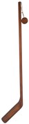 Dekorace dřevěná hokejka s pukem - 3*26*126 cm