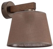 Brilagi - Nástenné svietidlo LATTE 1xE27/15W/230V borovica/hnedá