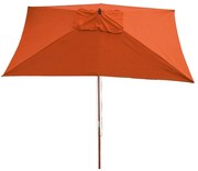Slnečník Florida 2x3m - polyester/drevo 6kg - terakota