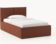 Buklé čalúnená jednolôžková posteľ Dream