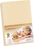 Bellatex Jersey prestieradlo s elastanom béžová, 140 x 200 cm
