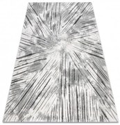 Koberec AKRYL VALS 0W1733 C53 47 Abstrakcia 3D hviezda slonia kosť / sivý