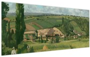 Obraz - Camille Pissarro, Landscape at Les Pâtis, Pontoise, reprodukcia (120x50 cm)