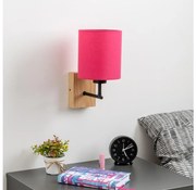 Brilagi - Nástenná lampa NUBILA WOOD 1xE27/25W/230V dub/ružová