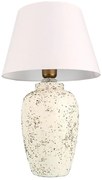 Stolná lampa RAMZES 1xE27/40W/230V biela/krémová