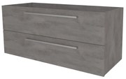 Mereo Bino, kúpeľňová skrinka 121 cm, Multidecor, Betón tmavosivý, MER-CN693SBET2