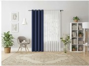 Tmavomodrý záves OXFORD 140x250 cm Zavesenie: Riasiaca páska