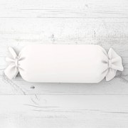 Biante Vankúš valec bonbon Rongo RG-032 Krémovo biely 15x40 cm