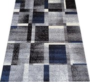 DY Sivo-modrý koberec s geometrickým vzorom Otto 09 Rozmer: 120x170 cm