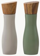 Soľnička a korenička's vrchnákmi z akáciového dreva Essentials, 2 ks