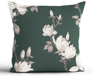 Bavlnená obliečka na vankúš Renforcé 40 × 40 cm - Johari tmavo zelené