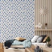 Fototapeta - Modré srdiečka (147x102 cm)