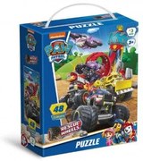 Puzzle Tlapková patrola/Paw Patrol Rescue na kolieskach 32x23cm 48 dielikov