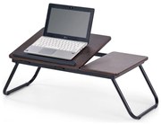 Stolík do postele 23x60 cm čierna/hnedá