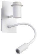 Brilagi - LED Flexibilná nástenná lampa NUBILA 1xE27/25W/230V + LED/3W biela